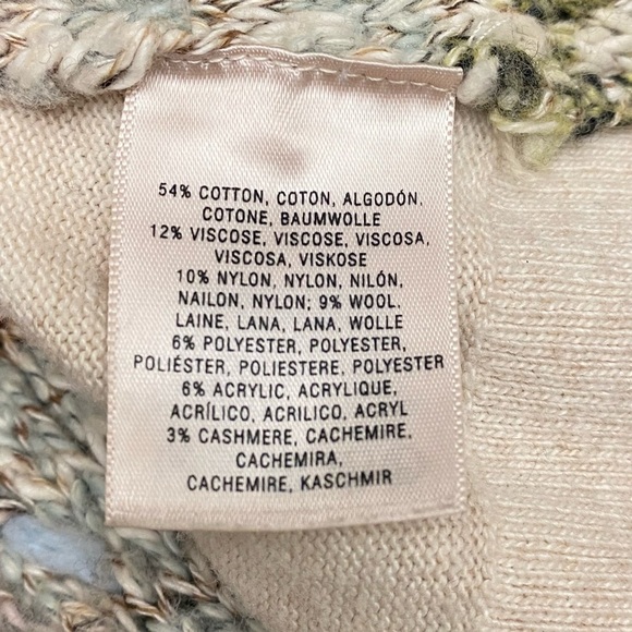 Anthropologie MOTH Cotton-Blend Marled Cream Sweater Size Small - Picture 7 of 8